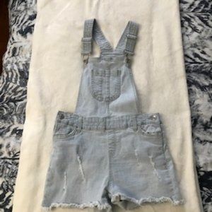 Kids Light Wash Overalls